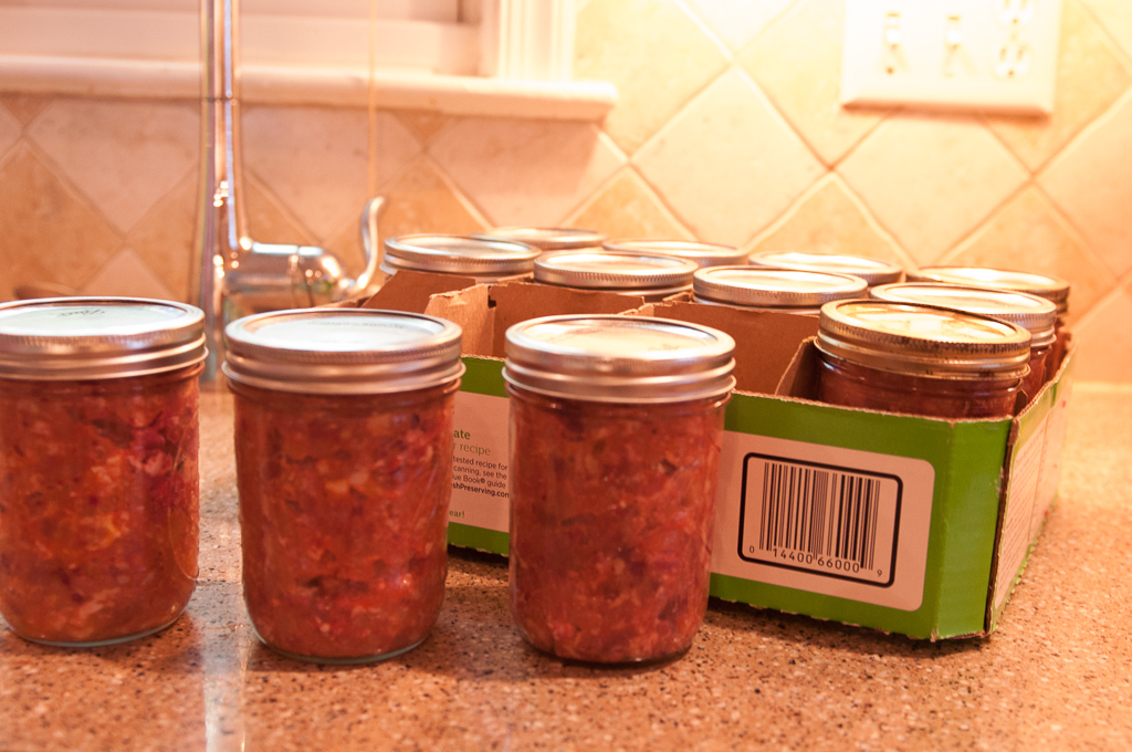 raw cat food in canning jars